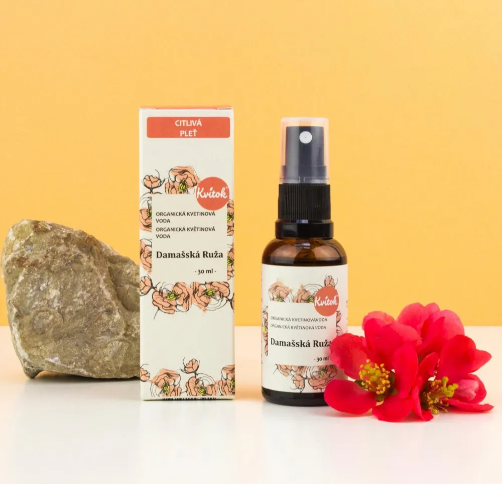 Kvitok Rose of Damascus BIO blomstervand (100 ml) - universel brug