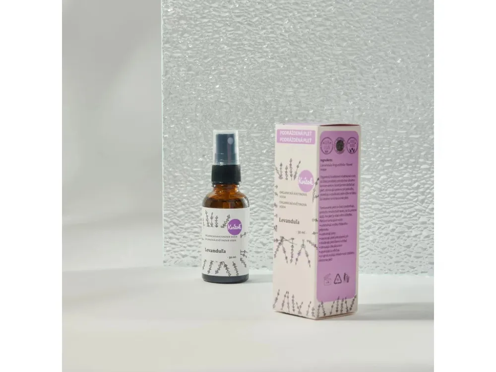 Kvitok Blomstervand med spray - lavendel BIO (30 ml) - harmoniserer og beroliger