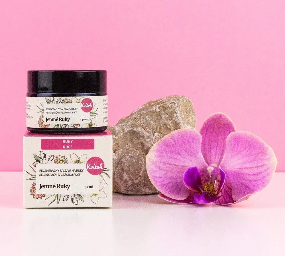 Kvitok Regenererende balsam Gentle hands (30 ml) - med delikat blomsterduft af monoï