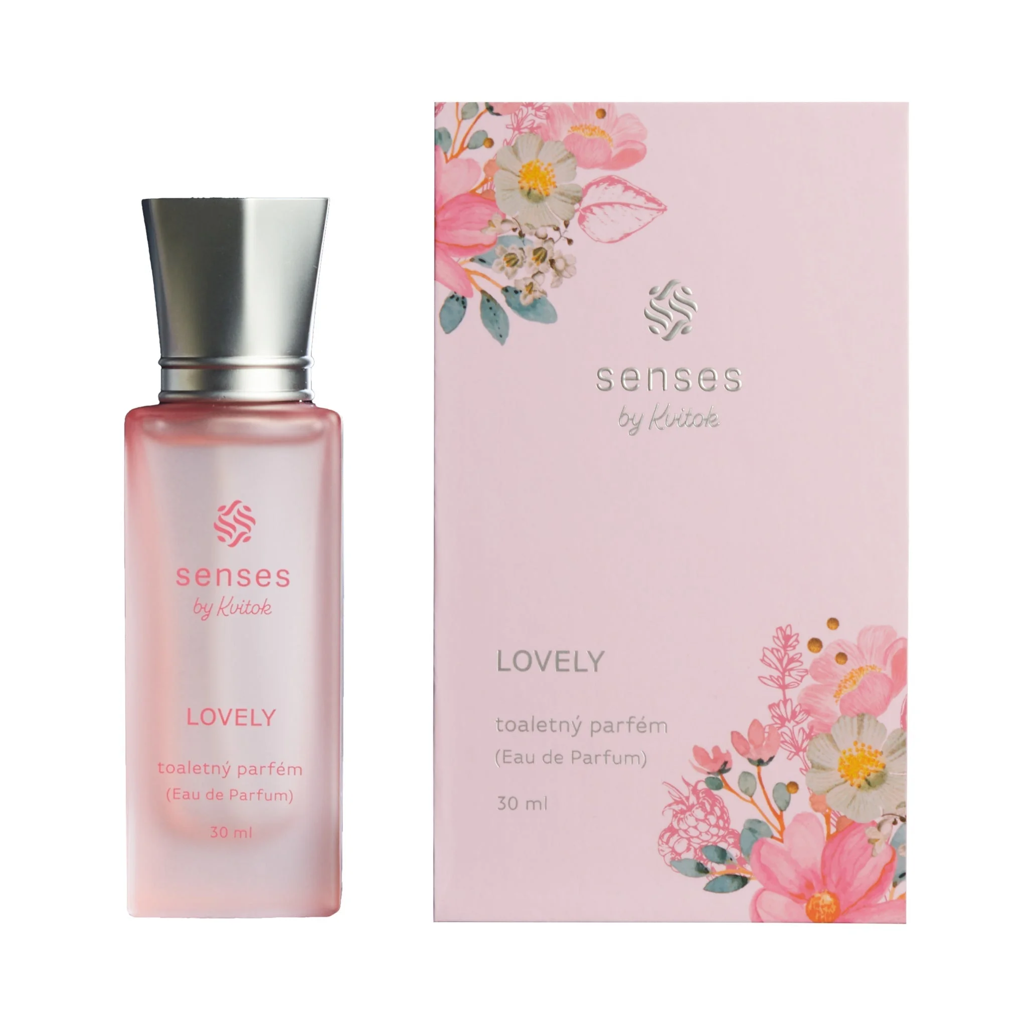 Kvitok Senses Eau de Toilette Lovely - prøve (2 ml) - med duft af rose, vanilje og citrus