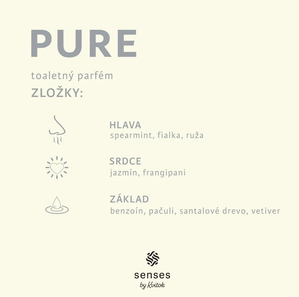 Kvitok Senses Eau de Toilette Pure - prøve (2 ml) - jasminblomstret duft