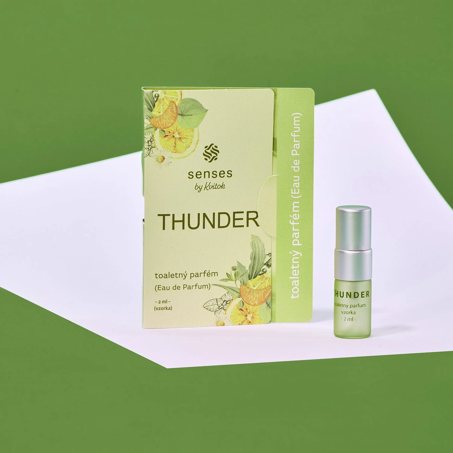 Kvitok Senses Toiletparfume Thunder - prøve (2 ml) - frisk krydret duft