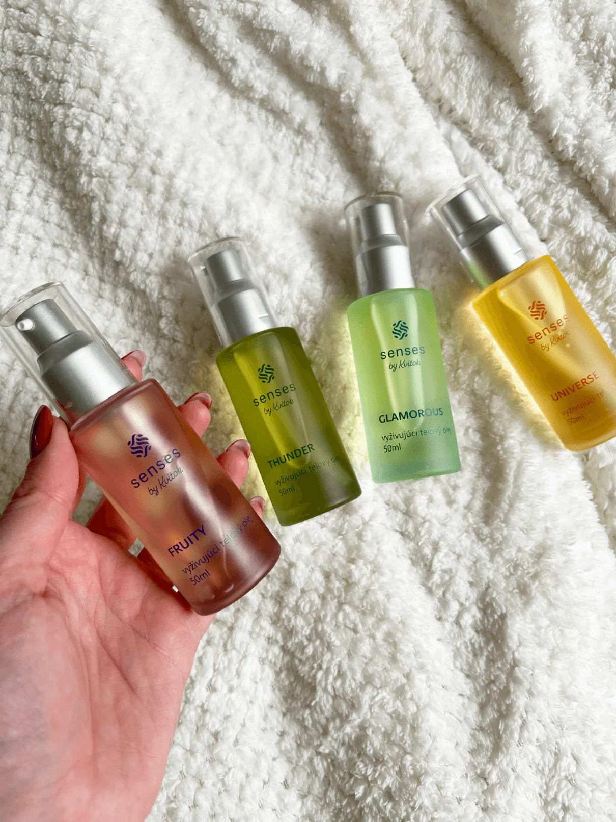 Kvitok Senses Nærende kropsolie Fruity (50 ml) - med duft af hindbær, ribs og vanilje