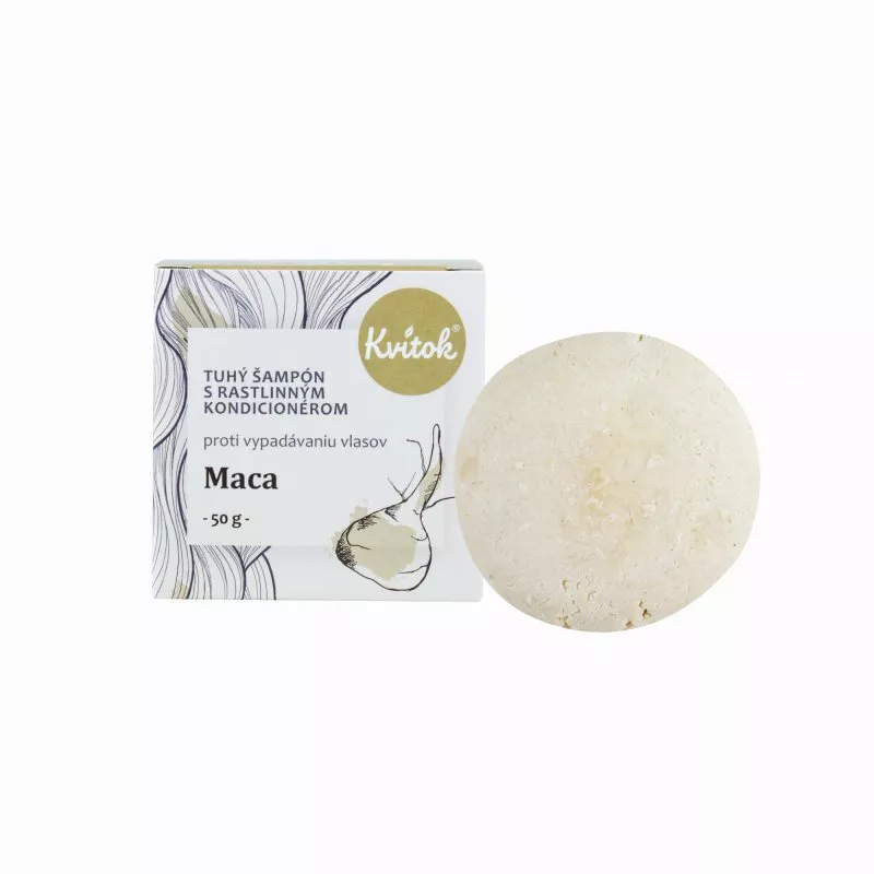 Kvitok Stiv shampoo med balsam Maca XXL (50 g) - stimulerer hårvækst