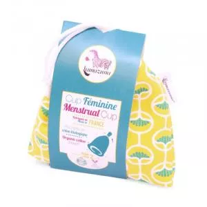 Lamazuna Menstruationskop i gul - M - platinhærdet silikone