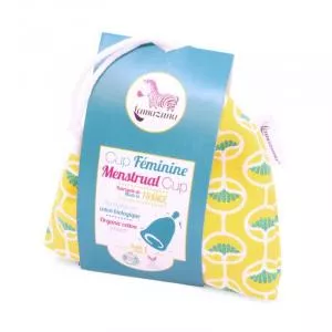 Lamazuna Menstruationskop i gul - S - platinhærdet silikone