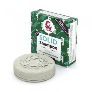 Lamazuna Solid shampoo til fedtet hår med grønt ler og spirulina (70 g)