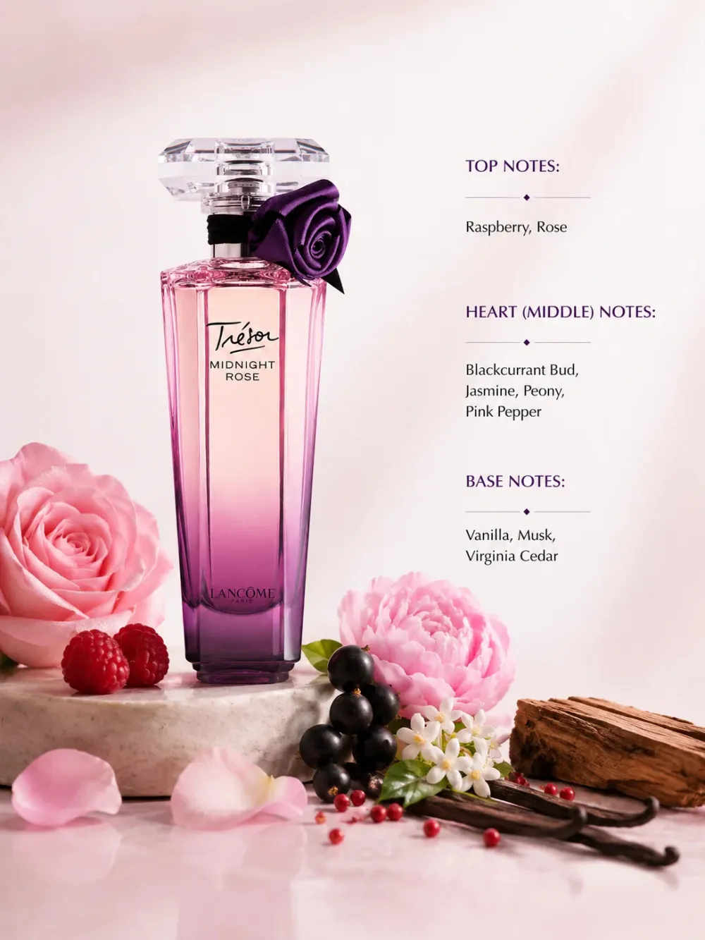 Trésor Midnight Rose parfumeret vand til kvinder 50 ml
