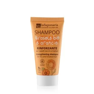laSaponaria Økologisk shampoo med solsikke og sød appelsin 30 ml