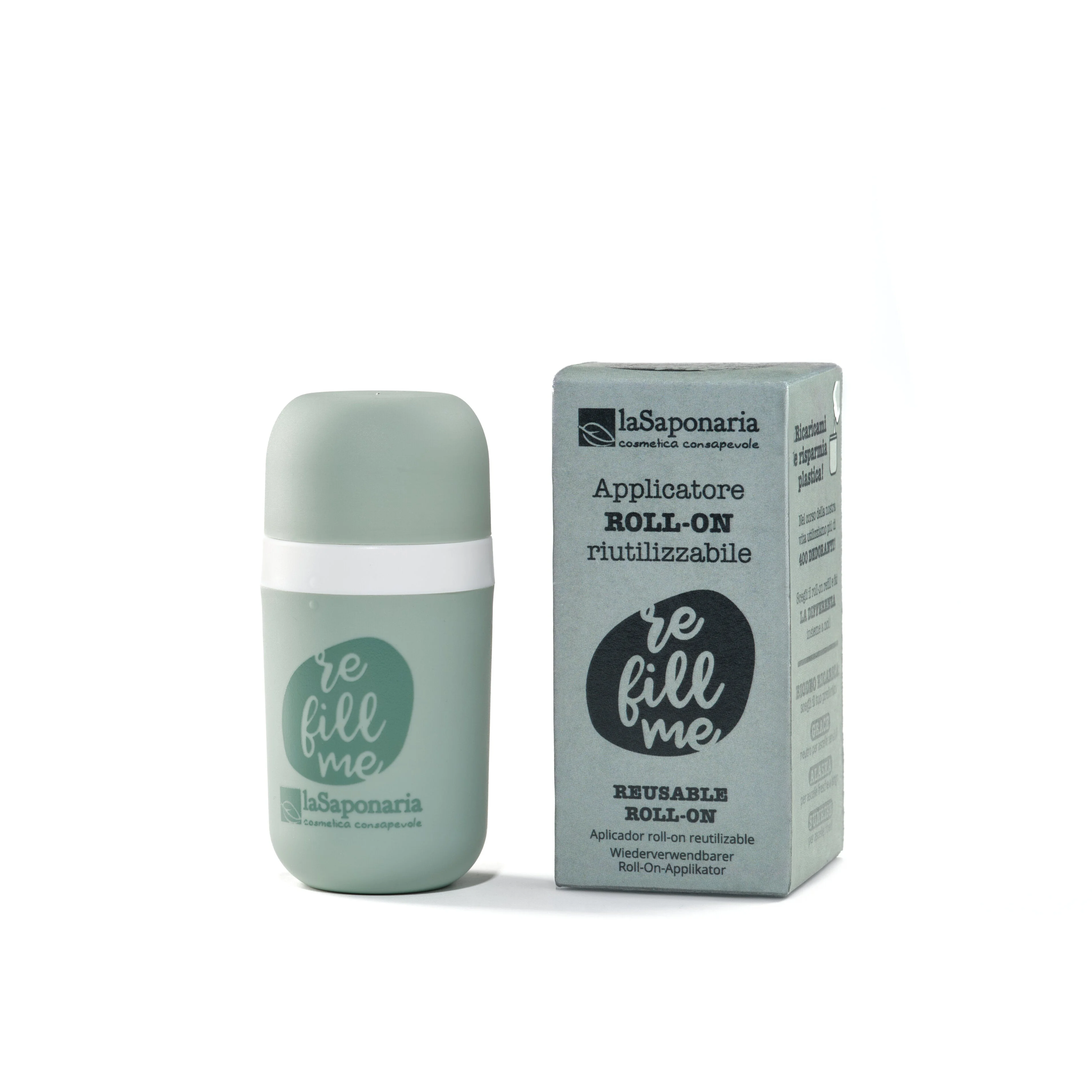 laSaponaria Applikator til roll-on-deodorant - genopfyldelig - bæredygtig løsning
