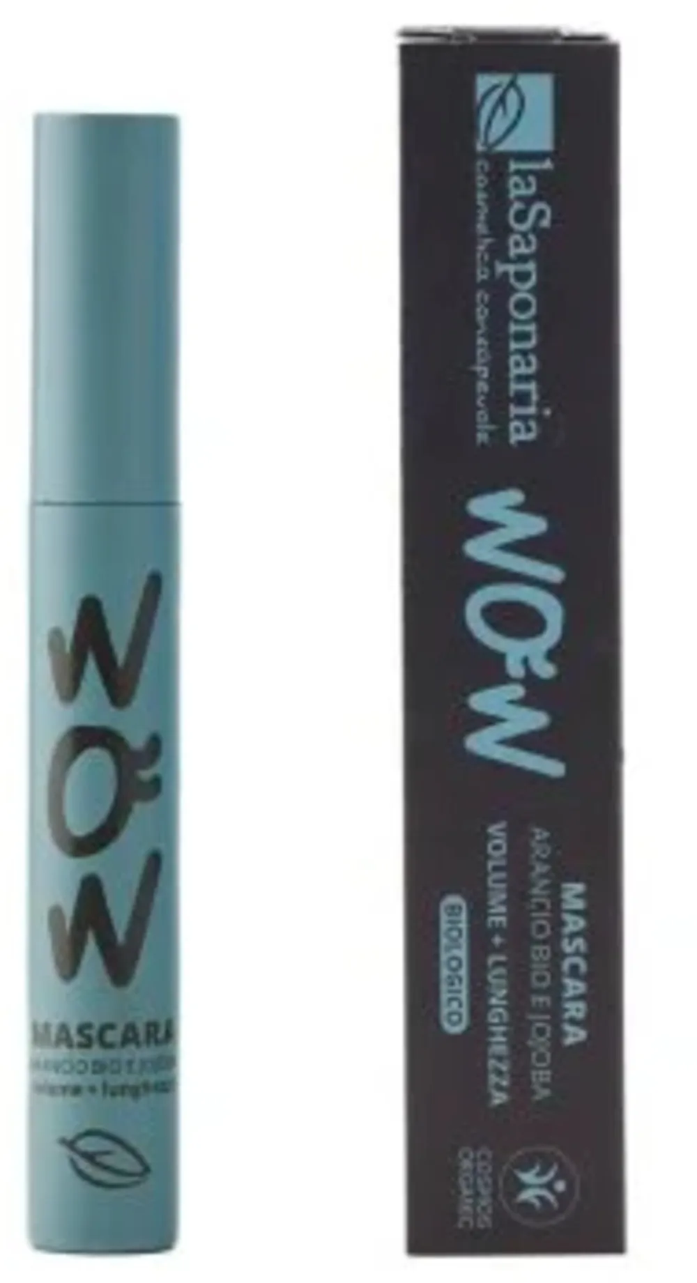 laSaponaria Mascara Volume & Length med økologisk jojoba - sort (10 ml) - for mere volumen og længde til øjenvipperne