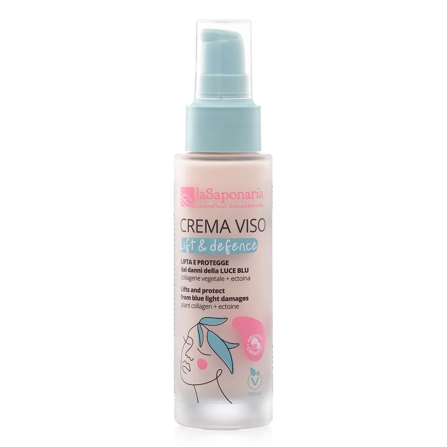 laSaponaria Dagcreme Lift & Defence til moden hud Økologisk (50 ml) - med plantekollagen og ectoin
