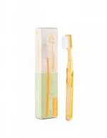 laSaponaria Børnetandbørste til børn - abrikos - 100% naturlige materialer