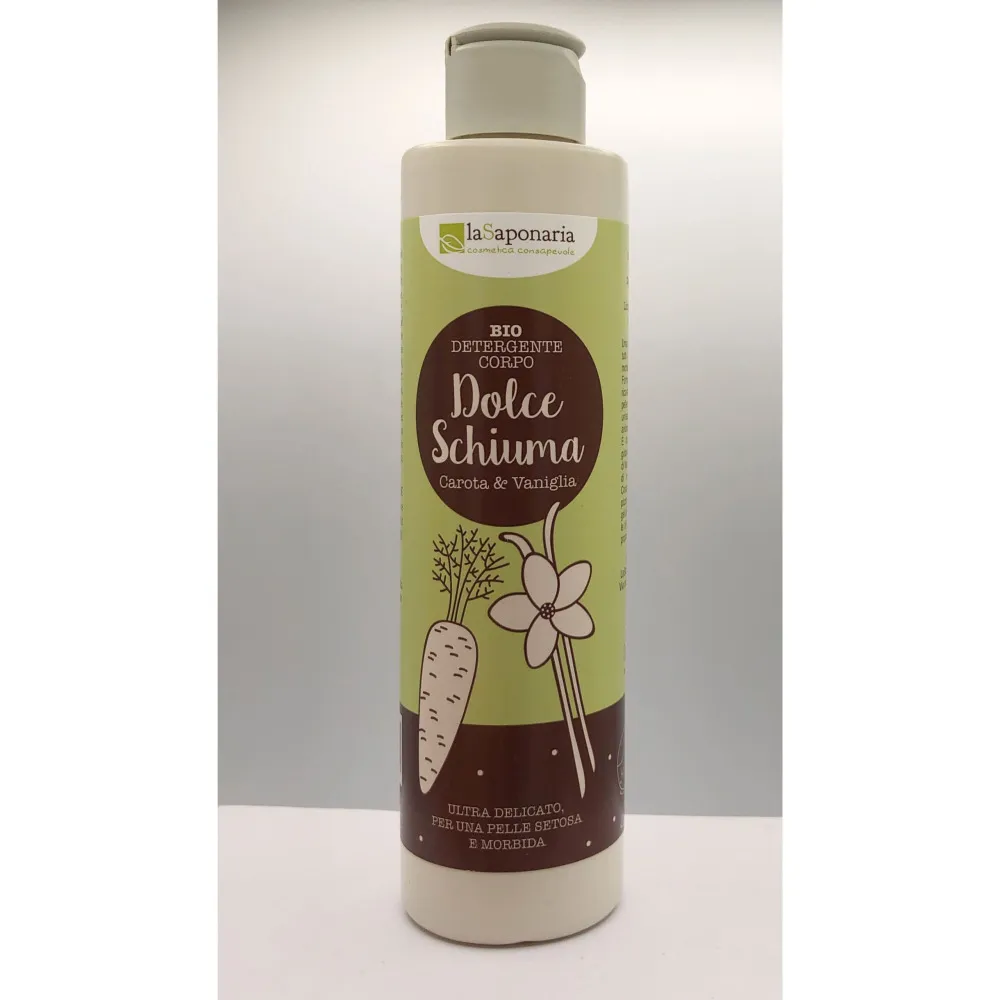 laSaponaria Blid rensende shower gel med gulerod og vanilje BIO (200 ml)