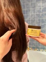 laSaponaria Hårmaske mod kruset hår med aloe vera og hyaluronsyre (200 ml) - hjælp til udtørret hår