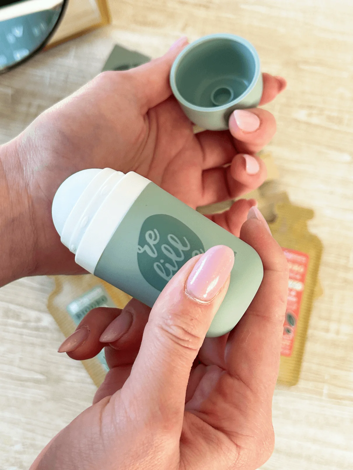 laSaponaria Refill til Grace roll-on deodorant - duftfri økologisk (40 ml) - til sensitiv hud
