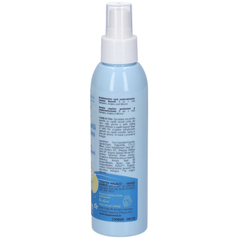 laSaponaria Protective Hair Oil 3in1 BIO (125 ml) - regenererer og plejer