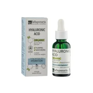 laSaponaria Ansigtsserum - Økologisk hyaluronsyre (30 ml) - fugter og opstrammer huden