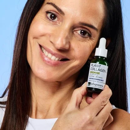 laSaponaria Ansigtsserum - Økologisk plantekollagen (30 ml) - for en glattere og fastere hud