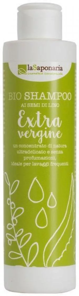laSaponaria Shampoo med ekstra jomfruolivenolie BIO (200 ml)