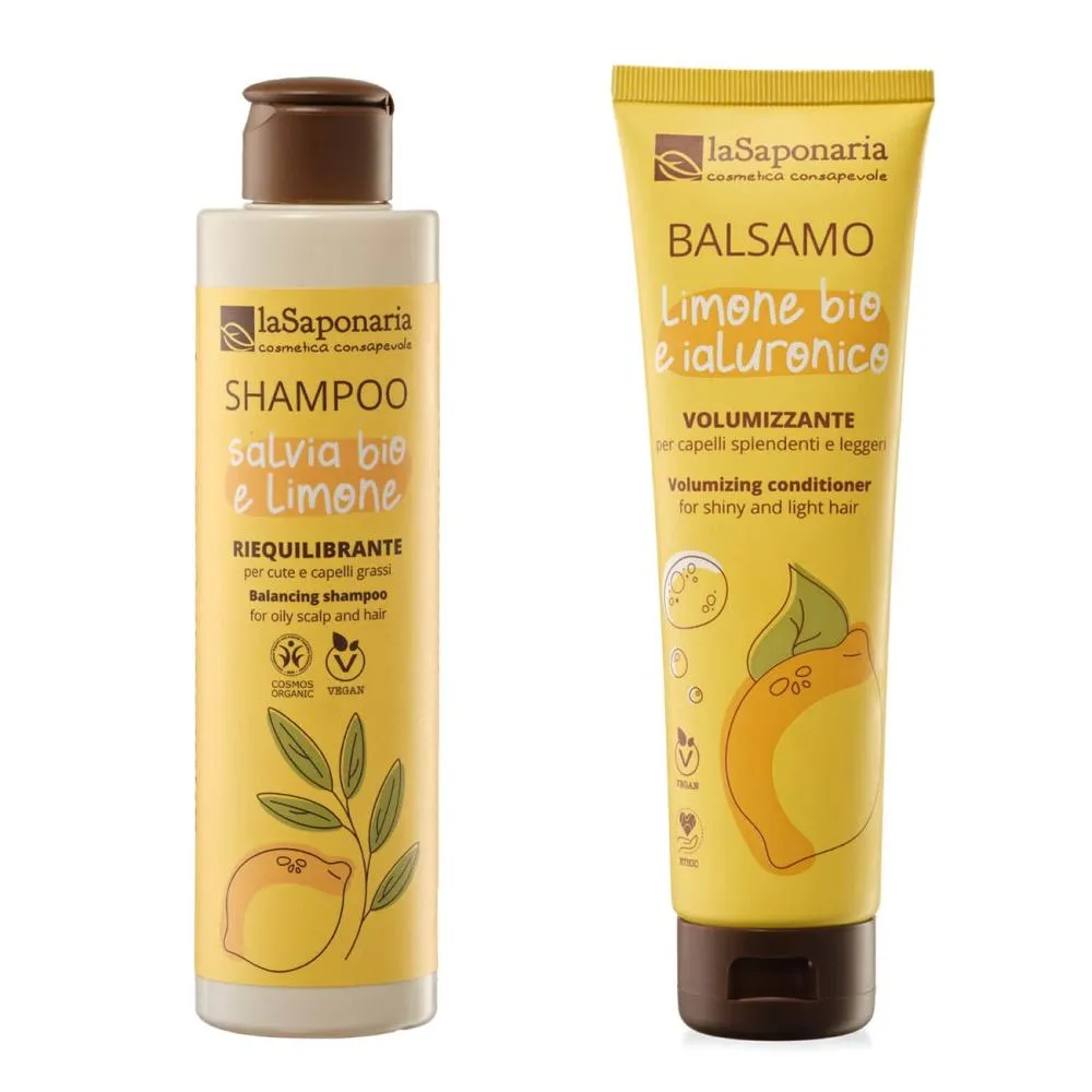 laSaponaria Shampoo med salvie og citron BIO (200 ml)