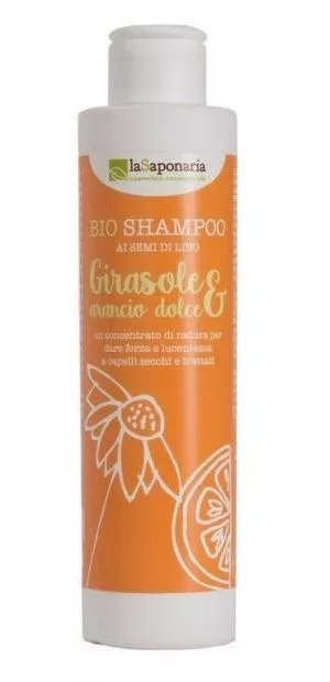 laSaponaria Shampoo med solsikke og sød appelsin BIO (200 ml)