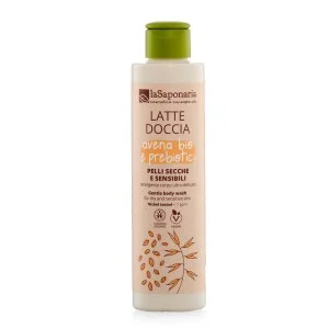 laSaponaria Brusemælk med økologisk havre og præbiotika til sensitiv hud (200 ml) - med morgenfrue og kamille