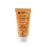 laSaponaria Brusegel og shampoo 2-i-1 med økologisk appelsin og vitamin C til hele familien 500 ml - med en sød og opkvikkende duft