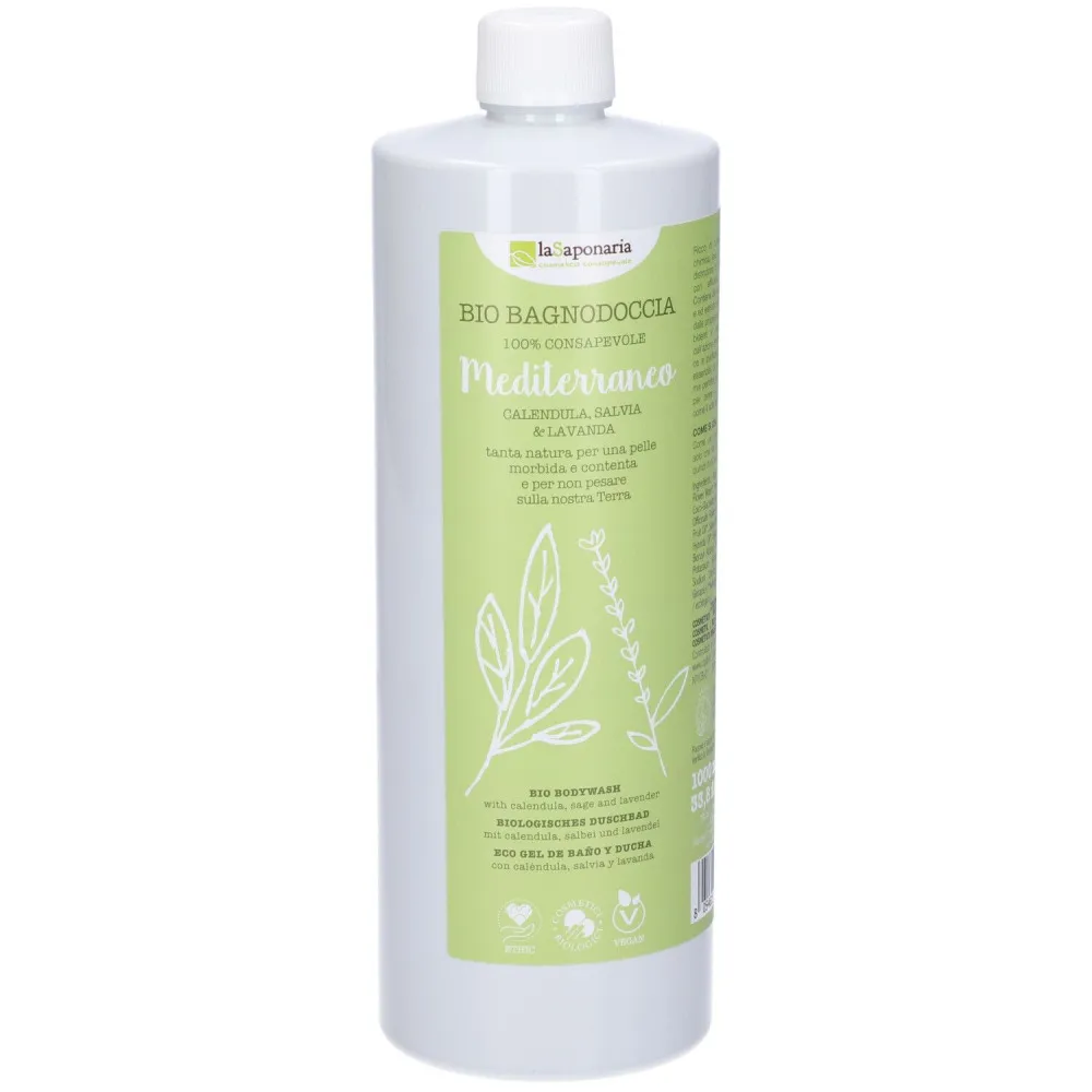 laSaponaria Middelhavsbrusegel BIO Maxi (1 l) - med middelhavsurter