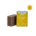 laSaponaria Fast økologisk olivensæbe - Honning og lavendel (100 g) - velegnet til både krop og ansigt