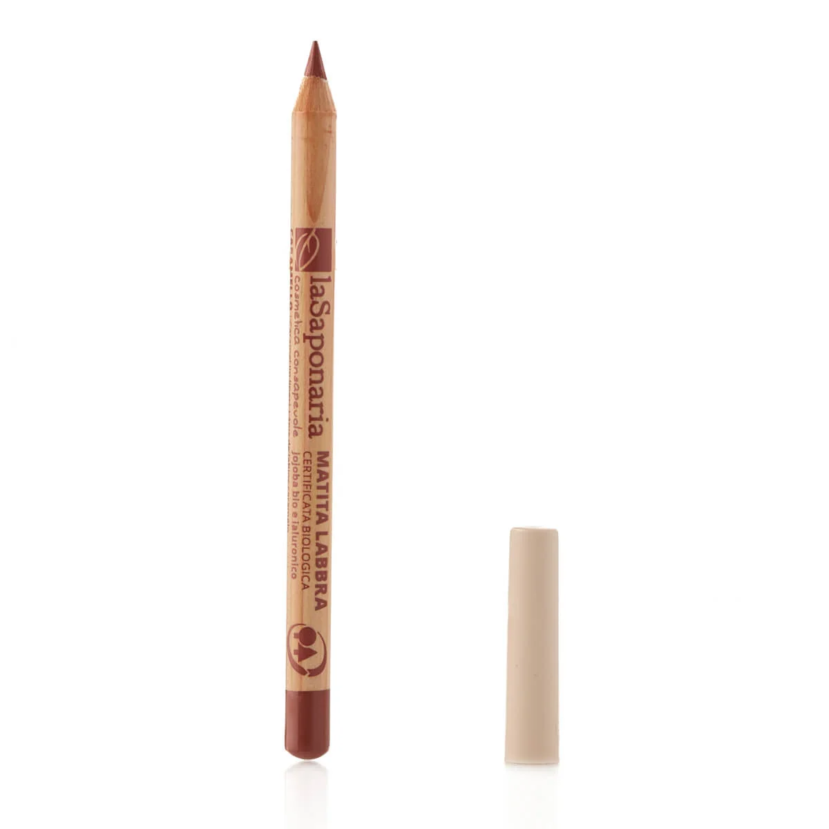 laSaponaria Læbeblyant med økologisk jojoba (1,1 g) Warm Nude - 3 nuancer