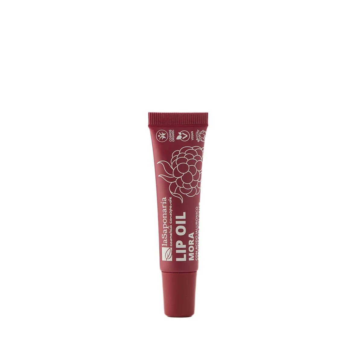 laSaponaria Nærende læbeolie med BIO-brombær - Intense Blackberry (12 ml) - til glansfulde og dybt nærede læber