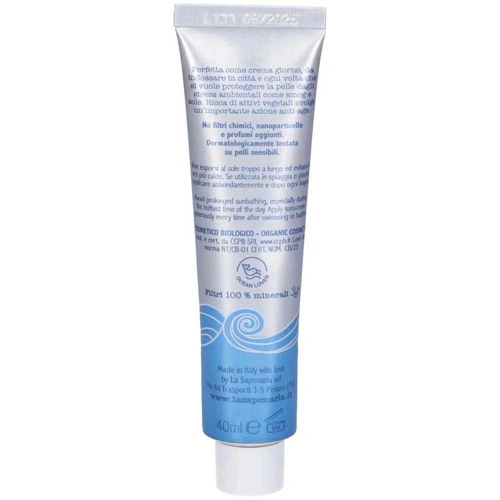 laSaponaria Opstrammende og beskyttende hudcreme SPF 30 BIO (40 ml)