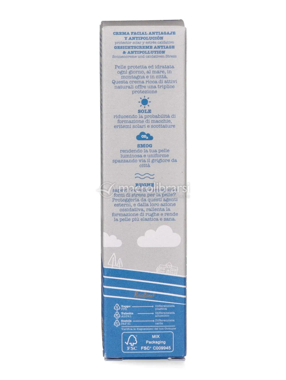 laSaponaria Opstrammende og beskyttende hudcreme SPF 30 BIO (40 ml)
