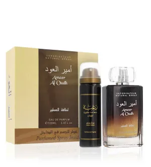 Lattafa Ameer Al Oudh gavesæt unisex parfumeret vand 100 ml + deodorant 50 ml