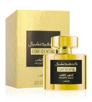 Lattafa Confidential Private Gold parfumeret vand unisex 100 ml