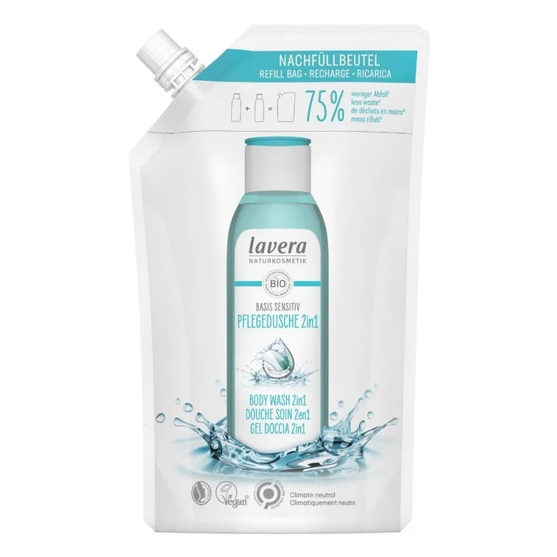 Lavera Basis Sensitive Showergel til krop og hår 2i1 250 ml - også til sensitiv hud