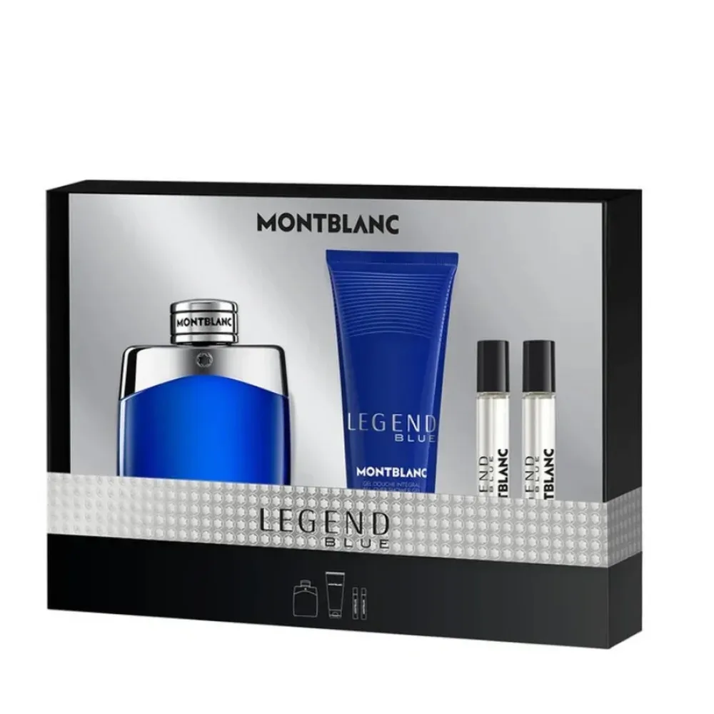 Legend Blue 100 ml + SG til krop og hår 100 ml + EDP MINI 2 x parfumevand til mænd 8 ml