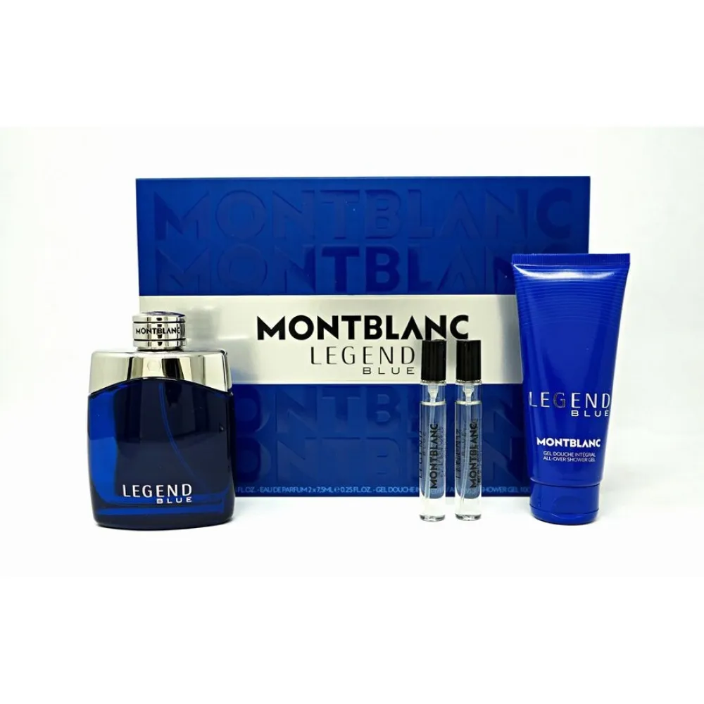 Legend Blue 100 ml + SG til krop og hår 100 ml + EDP MINI 2 x parfumevand til mænd 8 ml