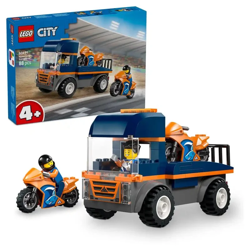 City 60491 Lastbil til transport af motorcykler