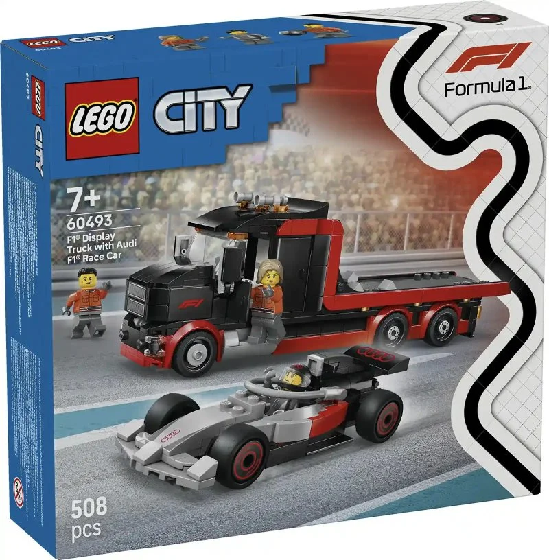 City 60493 F1®-udstillingslastbil med Audi F1®-racerbil