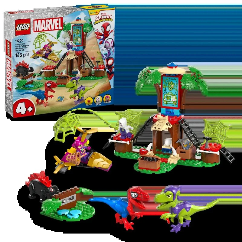 Marvel Spidey og hans fantastiske venner 11200 Spidey, Gobby og raptorkamp på træhusbasen
