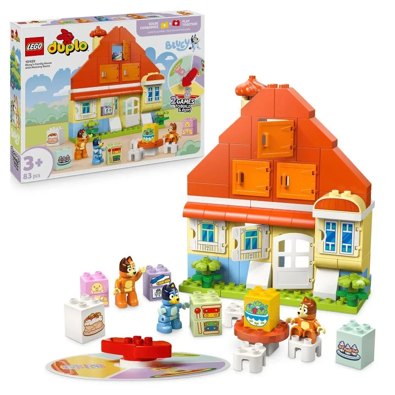 DUPLO® 10459 Blueys hus og hukommelsesspil