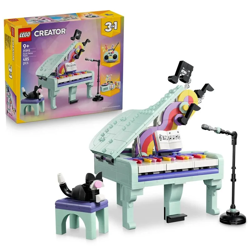 Creator 31392 Musikalsk dekoration: Klaver med kat