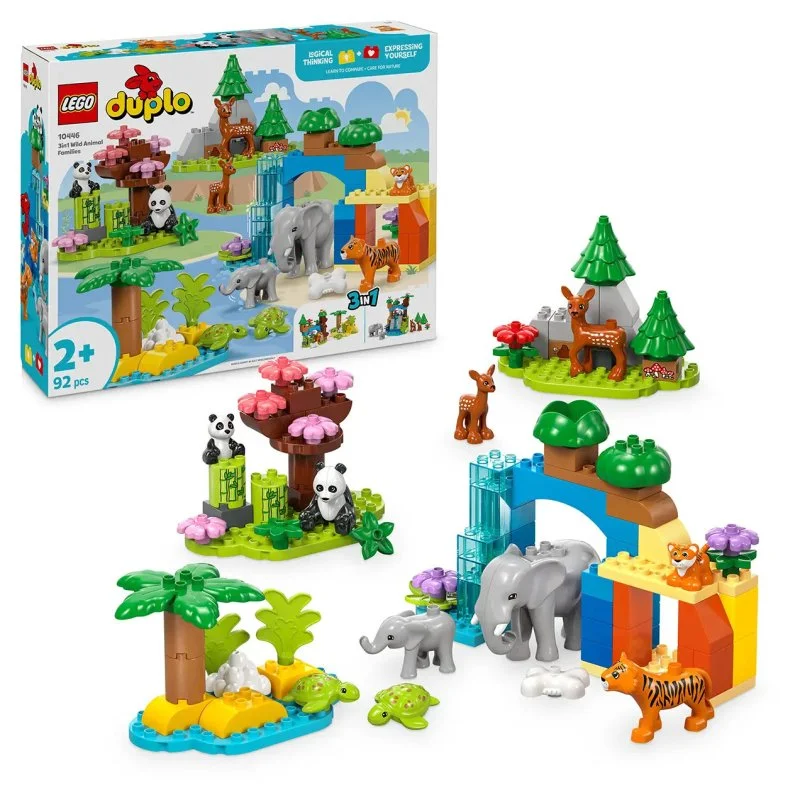 DUPLO® 10446 Vilde dyrefamilier 3-i-1