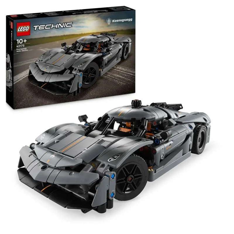 Technic 42173 Grå hyperbil Koenigsegg Jesko Absolut