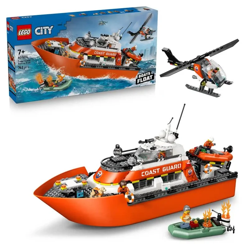 City 60504 Kystvagtens redningsbåd og helikopter