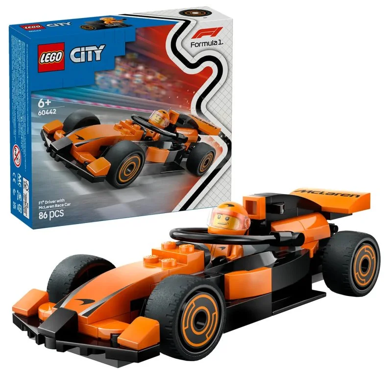 City 60442 F1®-kører med McLaren-racerbil