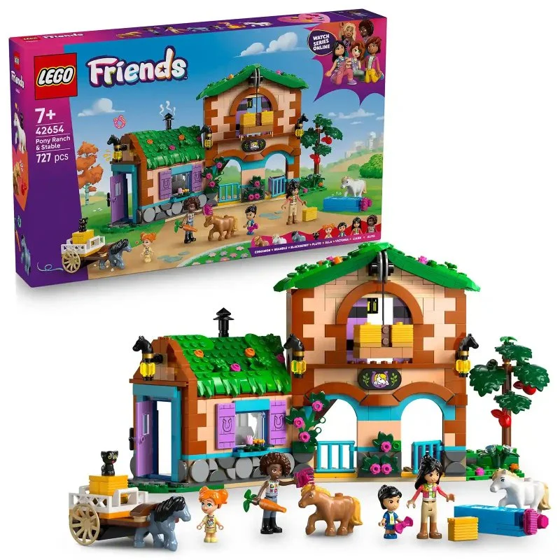Friends 42654 Ranch med ponyer og stald