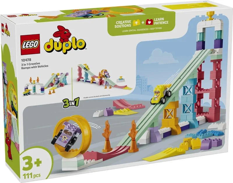 DUPLO® 10478 Kreative ramper med biler 3-i-1